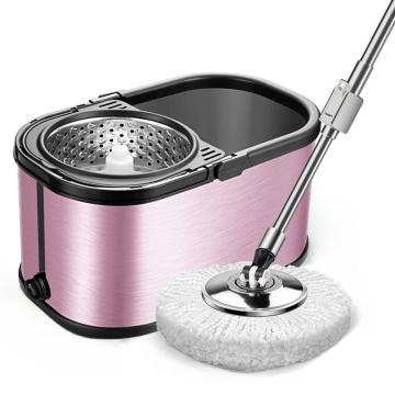 Mop cu galeata DreamRamp din inox antibacterian + 2 rezerve