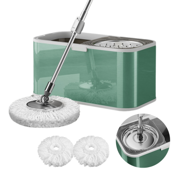 Mop rotativ cu galeata si roti DreamRamp din inox