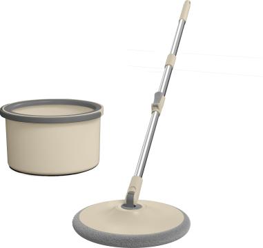 Mop rotativ rotund cu galeata DreamRamp, separa apa murdara