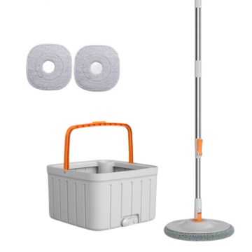 Mop rotativ rotund cu galeata DreamRamp, separa apa murdara