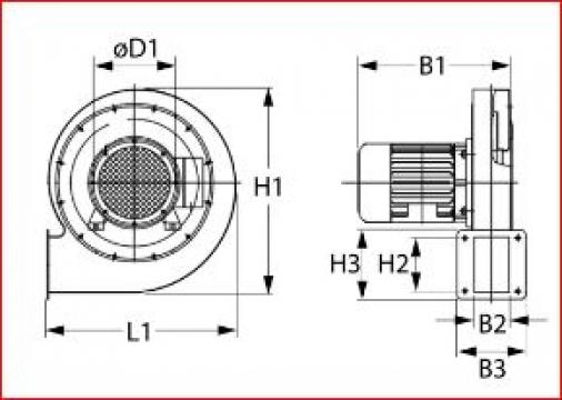 Motor ventilator RG128 13