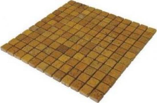Mozaic travertin Yellow Tumbled 1x2.3x2.3 cm