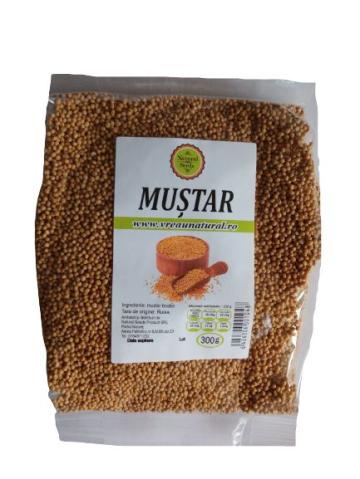 Mustar alb boabe 300 gr, Natural Seeds Product