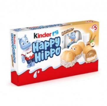 Napolitana Kinder Happy Hippo alune de padure 103,5g