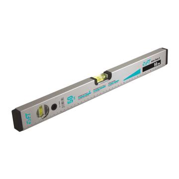 Nivela de aluminiu cu magnet - 2 bule - 50 cm
