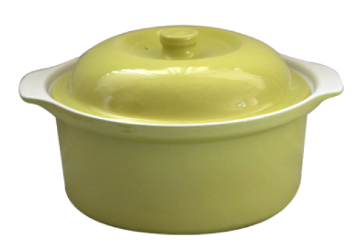 Oala ceramica cu capac Cerutil 16x7cm 0,75l verde