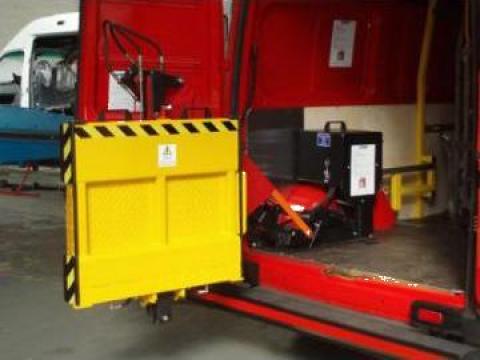 Oblon hidraulic Lift electric carucior incarcare furgon