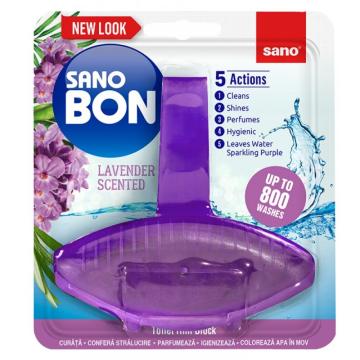 Odorizant vas toaleta Sano Bon Purple Lavender, 55g