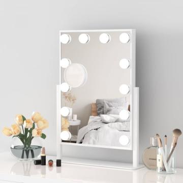 Oglinda Hollywood de machiaj cu 14 LED-uri 30 x 41 cm