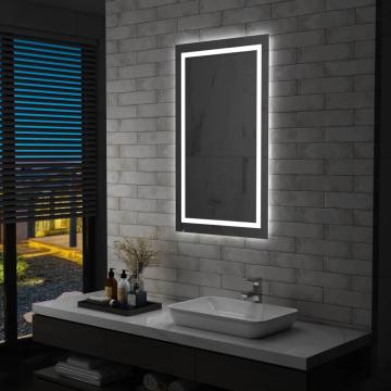 Oglinda cu LED de baie, cu senzor tactil, 60 x 100 cm