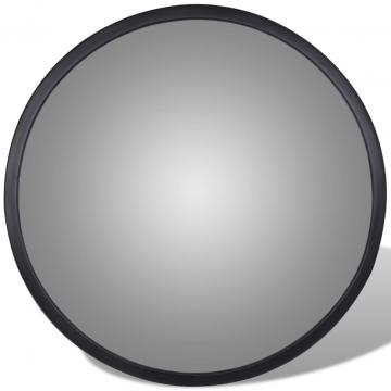 Oglinda rutiera acrilica convexa de interior 30 cm negru