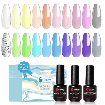 Oja gel pentru unghii, 20 culori UV+3 accesorii