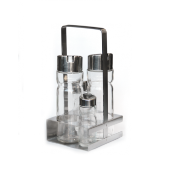 Oliviera 5 piese, cu suport inox patrat Raki Premium