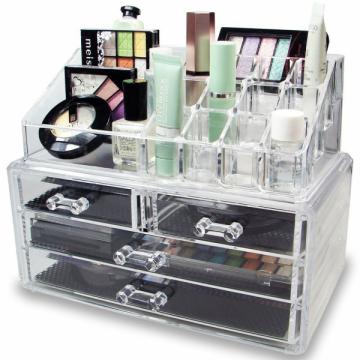 Organizator de cosmetice din acril transparent