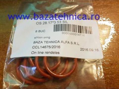 Oring din cauciuc siliconic fi 28.17 x 3.53 mm