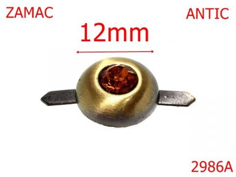 Ornament 12 mm antic 15A7 15A7 8A8 2986A