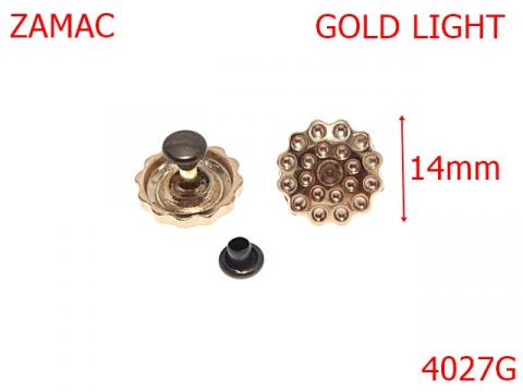 Ornament 14 mm gold light 4027G