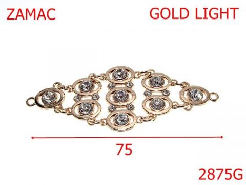 Ornament 75 mm gold light 15A6 2875G
