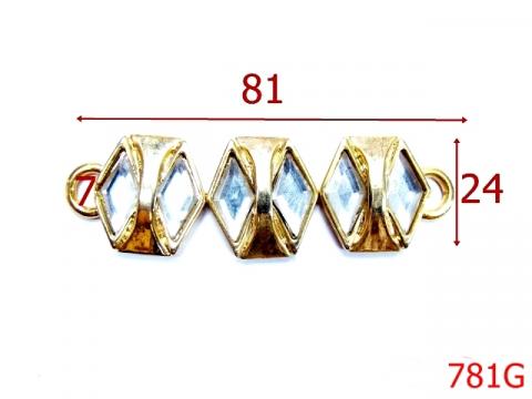 Ornament 81 mm gold 15B4 3H7 O34 781G