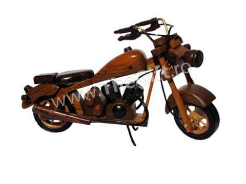 Ornament motocicleta din lemn / metal
