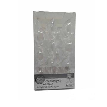 Ornament pentru tort Pahara de sampanie, 12 buc. - Wilton