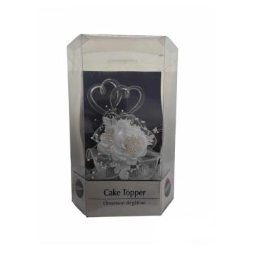 Ornament tort Floare cu Inima - Wilton