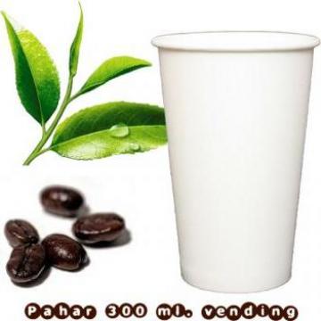 Pahar din carton alb 300/330 ml. (12 oz) set - 100 buc