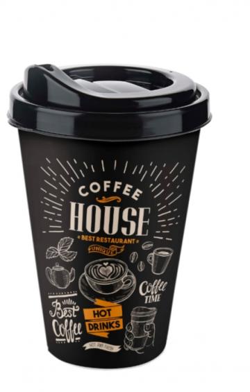 Pahar din plastic Coffe House 400ml