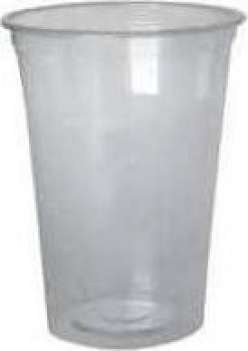 Pahare transparente plastic 500ml