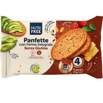 Paine integrala feliata fara gluten 340g Panfette Integrale