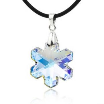 Pandant din argint cu cristal Swarovski Winter star