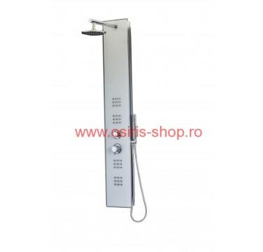 Panel dus alb Cristal White, 2 zone de hidromasaj