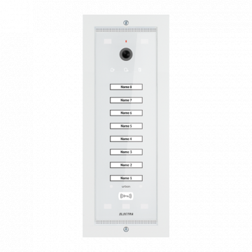Panou exterior video Urban pentru 8 Familii, montaj ingropat