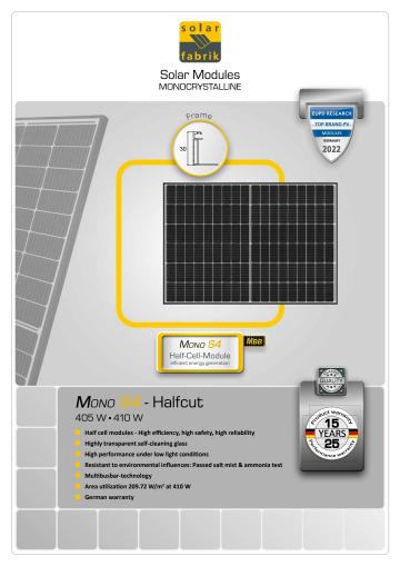 Panou fotovoltaic monocristalin