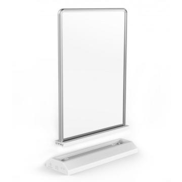 Panou publicitar LED stand bidirectional, A4, reincarcabil