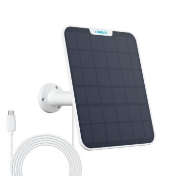 Panou solar cu mufa USB-C pentru camerele de supraveghere