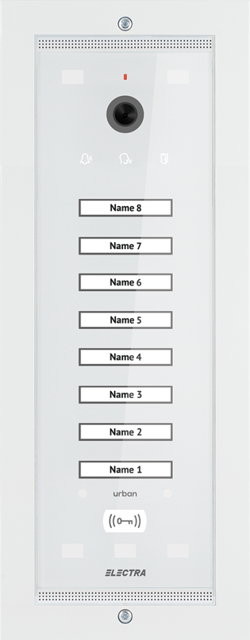 Panou videointerfon exterior Video G3 Urban pentru 8 familii