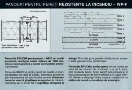 Panouri pentru pereti rezistente la incendiu WP-F