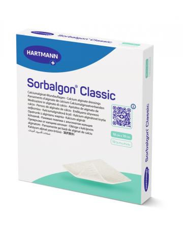 Pansament ingrijire rani Sorbalgon - 10 x 10 cm - 10 buc