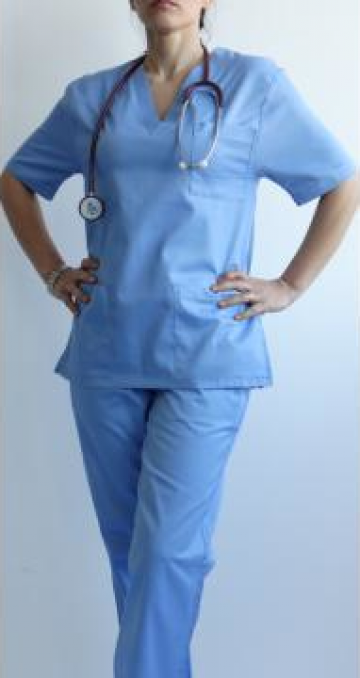 Pantalon medical bleu tercot