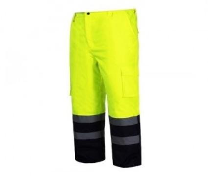 Pantalon reflectorizant / galben - 2XL
