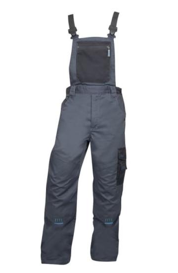 Pantaloni de lucru cu pieptar 4Tech gri - Ardon