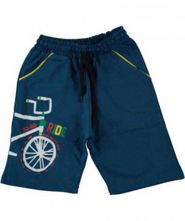 Pantaloni scurti baieti Bike, bumbac, albastru