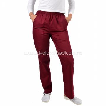 Pantaloni unisex grena