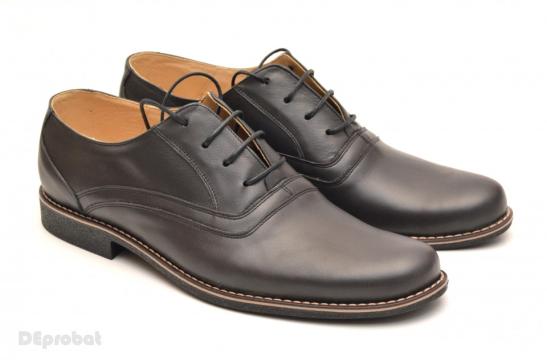 Pantofi barbati piele naturala bleumarin inchis