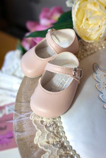 Pantofi botez B 021 - roz