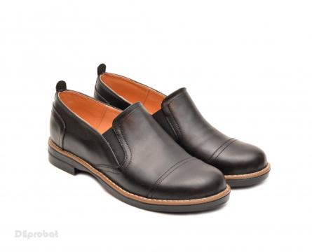 Pantofi dama negri casual-eleganti din piele naturala
