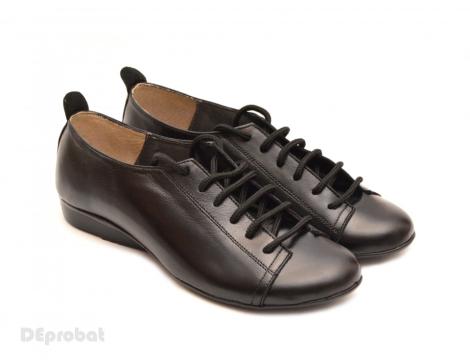 Pantofi dama negri casual-office din piele naturala P62