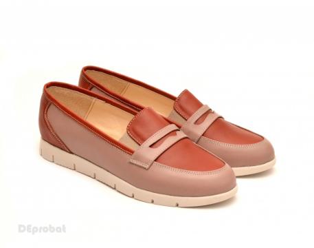 Pantofi dama sport-casual din piele naturala cu elastic