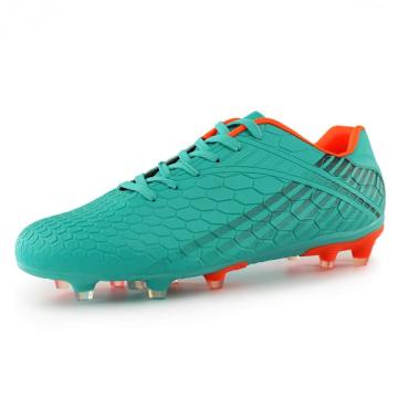 Pantofi de fotbal cu varf inalt si crampoane, verde